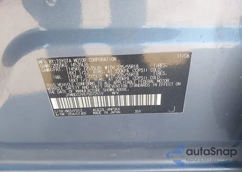 2007 Toyota Rav4 Sport из США, поврежденный, VIN JTMBD32V875072519